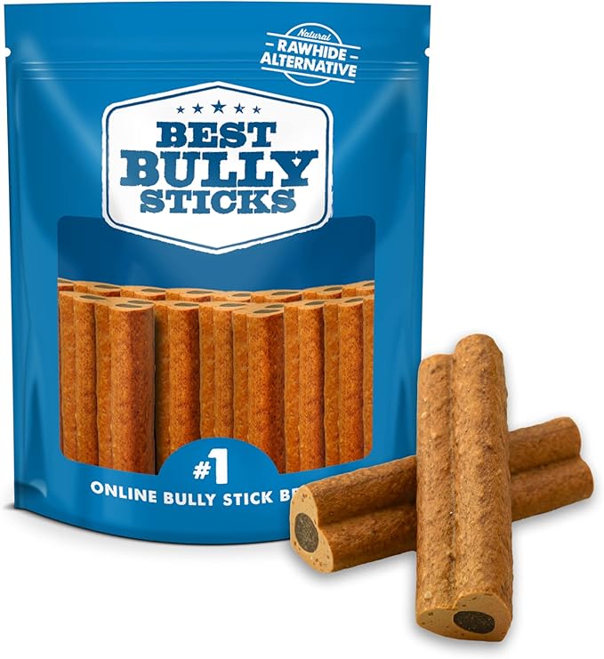 Best Bully Sticks Love Bones - 20 Count (Pack of 1) | Heart-Shaped Chicken Chews for Dogs | Rawhide-Free Dog Treats | High Protein | Easy to Digest | Chew Sticks for Small, Medium, Large, Puppy