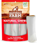 Natural Farm Filled Dog Bones, Bacon & Cheese Flavor (5-6 Inch, 3 Pack), Limited Ingredient Stuffed Dental Dog Bone Treats for Large Dogs