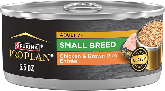 Purina Pro Plan Adult Small Breed Chicken and Brown Rice Entree in Gravy Wet Dog Food for Small Dogs - (Pack of 24) 5.5 oz. Cans