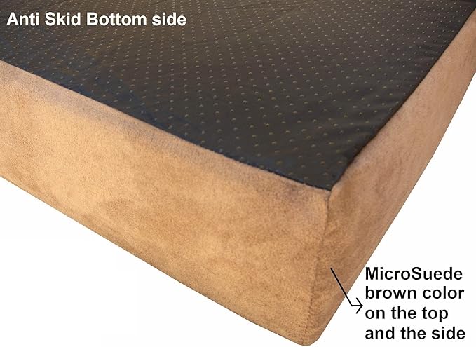 Dogbed4less SC External Replacement Cover for Medium Large 45"X27"X3" Microfiber Microsuede pet Bed - Replacement Cover only