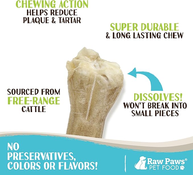 Raw Paws Compressed Rawhide Bones - 12-inch, 2-ct Pack - USA Made - Large Dog Chews