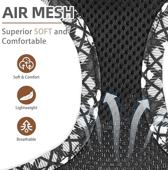 PUPTECK Dog Harness and Leash Set for Small Medium Dogs No Pull Step-in Soft Mesh Puppy Cat Vest Harnesses Reflective at Night, Black XS