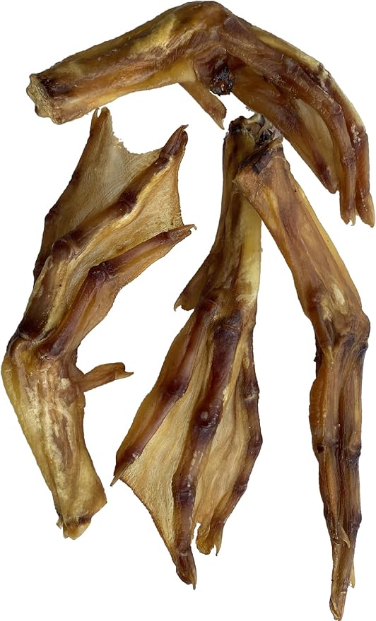 HDP Roasted Poultry Feet Dog Chew Flavor:Duck Size:Pack of 250