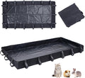 Guinea Pig Cage Bottom Tarp for C&C Grids Habitat Cage Panel, 47x24 inches Guinea Pig Cage Liner Base, Washable Small Animal Cage Bedding for Rabbits Hamsters Hedgehogs Ferrets Small Pets(No Cage)