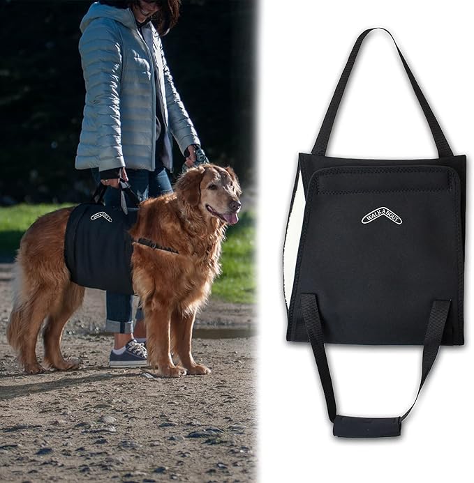 Walkabelly Support Sling, Easy-to-Use Belly Harness for Daily Mobility, Stop Straining to Lift Your Pet, Quick-Lift Original Design by Walkabout Harnesses (Large Walkabelly)