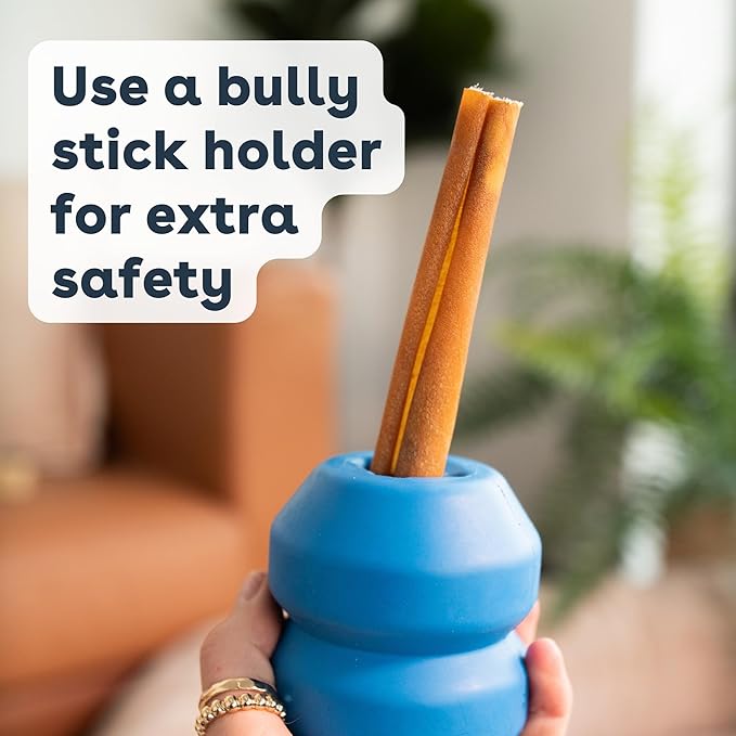 Pupford Thick Bully Sticks for Dogs & Puppies, Smoked for Improved Smell, Natural, Long-Lasting, Single Ingredient Chews for Small & Medium Breeds (6", 4 Count)