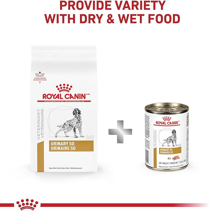 Royal Canin Veterinary Diet Canine Urinary SO Adult Dry Dog Food, 25.3 lb Bag