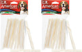 Pet Factory American Beefhide 5" Twist Sticks Dog Chew Treats - Natural Flavor, 10 Count/2 Pack