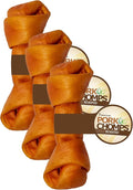 Pork Chomps Roasted Pork Skin Dog Chew, 8-inch Knot, 1 Count (Pack of 3)