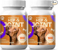 Hip & Joint Support Chews for Dogs – Advanced Joint Care Formula with Glucosamine, Chondroitin & MSM for Mobility - 2 Bottles 200 Chewable Tablets