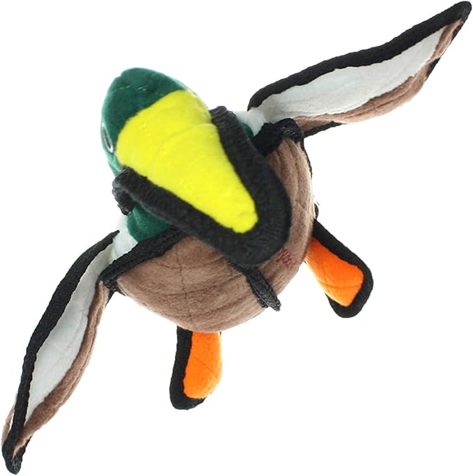 TUFFY - World's Tuffest Soft Dog Toy -Barnyard- Multiple Layers. Made Durable, Strong & Tough. Interactive Play (Tug, Toss & Fetch). Machine Washable & Floats. (Duck, Large 2 Pack)