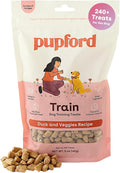 Pupford Freeze Dried Training Treats for Dogs & Puppies, 240+ Four Ingredient Bites (Duck & Veggies, 5 oz)