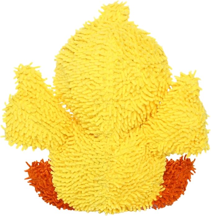 MIGHTY- Microfiber Ball - Farm – Made with Squeaker Balls and Minimal Stuffing. Strong & Tough. Interactive Play. Machine Washable & Floats (Duck, Large 2 Pack)