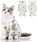 Cat Recovery Suit, Kitten Surgical Full Bodysuit for Abdominal Wound Protector Anti Licking After Surgery, Professional Bandages Cone E-Collar Alternative for Small Male & Female Pets