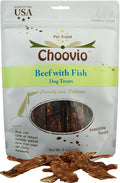 Choovio Beef with Fish Dog Treats, Made in USA,(5-Ounce Bag)