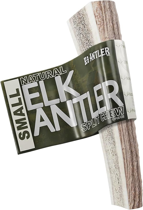 Elk Antlers for Dogs – Small Split (4-6 Inch), Irresistible Chew, USA Sourced, Naturally Shed & Ethically Harvested