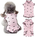 Small Dog Clothes Extra Small Dogs Spring Summer Dress Cute Soft and Breathable Outfits for Female Chihuahua Shih Tzu Yorkshire Puppy Cats (Pink Dress, Small)