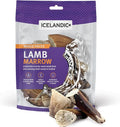 Icelandic+ Lamb Marrow - Whole Pieces - 4oz Bag - 2.5-3" Dog Chews, Long-Lasting Crunchy Treats, Keratin, All-Natural, Pet Snack, Edible & Digestible