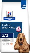 Hill's Prescription Diet z/d Skin/Food Sensitivities Dry Dog Food, Hydrolyzed Chicken, 17.6 lb. Bag