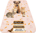 BEAUTYZOO 2 Pack Guinea Pig Cage Liners, Washable Reversible Fleece Guinea Pig Bedding, Waterproof Super Absorbent Pee Pads for Small Animals Rabbit - 24" x 47" Pink