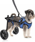 Dog Wheelchair for Back Legs with Upgraded All-Terrain Tires & Durable Bearings, Adjustable Dog Wheelchair, Reflective Safety Design for Disabled or Injured Small Dogs