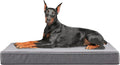 WATANIYA PET Extra Large Dog Beds, Memory Foam with Faux Fur, Orthopedic with Waterproof Liner, Anti-Slip Bottom, Machine Washable Cover