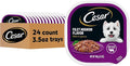 Cesar Filets in Gravy, Adult Wet Dog Food, Filet Mignon Flavor, Wet Food for Dogs, 3.5 oz Trays, 24 Count