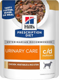 Hill's Prescription Diet c/d Multicare Wet Dog Food, Chicken, Vegetables, & Rice Stew, 2.8 oz. Pouches, 24-Pack