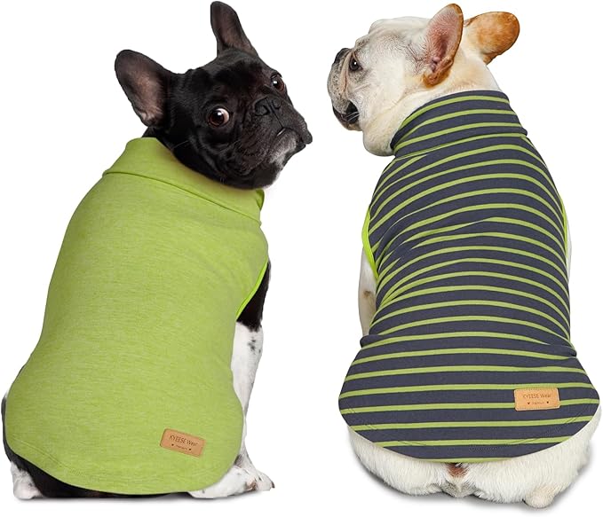 KYEESE 2Pack Dog Sweater Soft Pet Sweatshirt PulloverDog Sweaters for Small Dogs Male Warm Pet Coats Stretchy Pets Clothes Turtleneck Dogs Clothes
