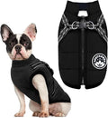 PETCARE Winter Dog Coat with Harness Built in Waterproof Dog Jackets Warm Pet Fleece Vest Windproof Snow Jacket Snowsuit Reflective Dogs Cold Weather Coats for Puppy Small Medium Large Dogs Cats