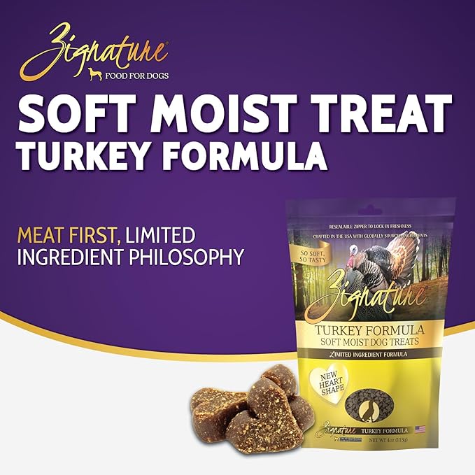Zignature Turkey Soft Moist Treats for Dogs