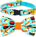 Sushi Cat Collar Bow Set, Breakaway Safety Collar, Wedding/Birthday Bowtie Collar for Kitten