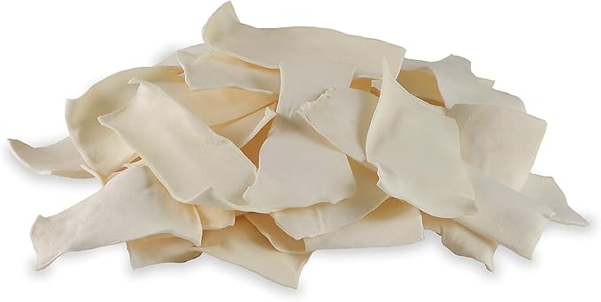 Cowdog Chews Natural Rawhide Chips – Premium Long-Lasting Dog Treats with Thick Cut Beef Hides, (1Lb)