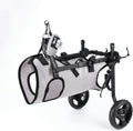 Pet Hind Leg Mobility Wheelchair, Adjustable Dog Rehabilitation Walker, Disabled Senior Dog Rear Leg Support Cart with All-in-One Harness for Small Medium Dogs Cats(Gray,2XS)