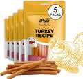 iPaw Turkey Dog Treats, All Natural Human Grade Dog Treat, Suitable for Training chew, Hypoallergenic, Rawhide Alternative, Thin Stick (Duck Liver), 5 Packs
