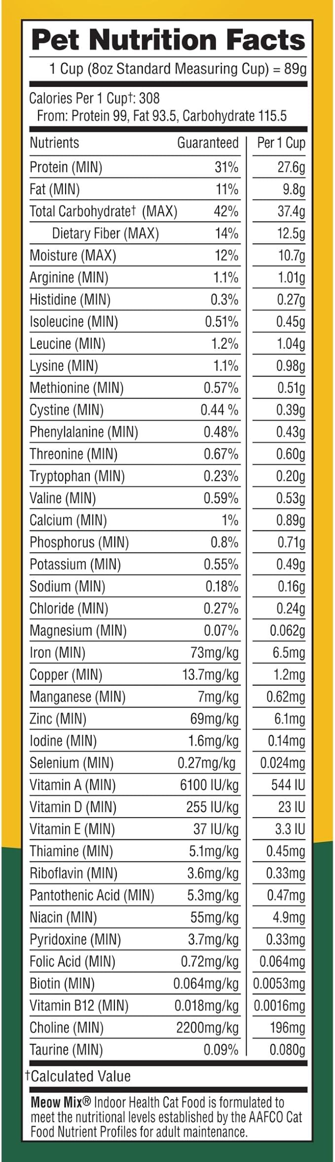 Meow Mix Indoor Health Dry Cat Food, 6.3 Pound Bag