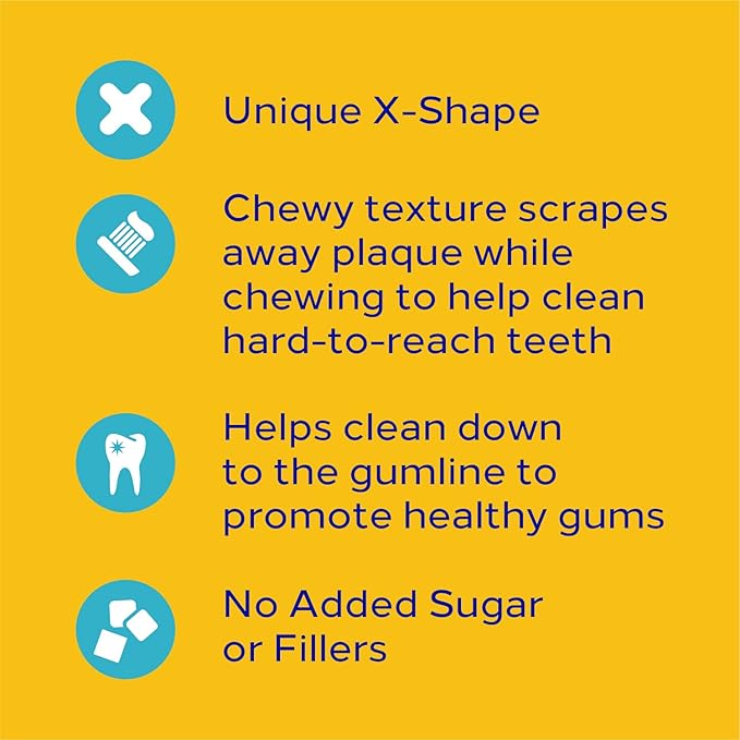 Pedigree DENTASTIX Small/Medium Dog Dental Treats Original Flavor Dental Bones, 5.57 oz. Pack, Pack of 7 (70 Total Treats)