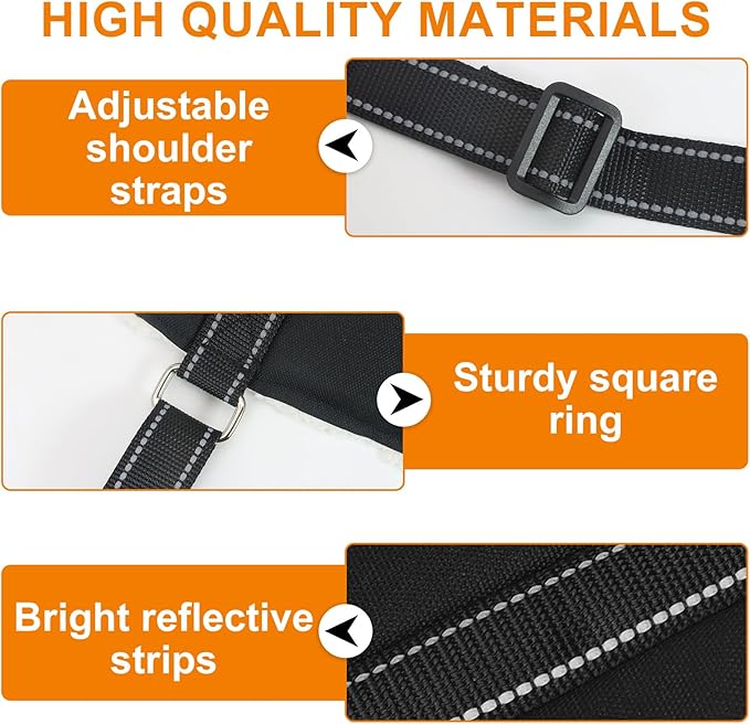 Adjustable Dog Lift Harness Dog Sling Portable Dog Sling for Back Legs Dog Lift Harness for Large Dogs Soft Lift Support and Rehab Harness for Senior,Injured,Disabled Dogs After ACL Surgery (XL)