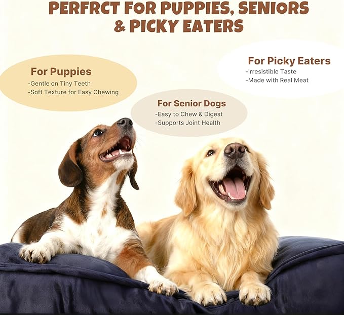 M-PETS Chicken & Carrot Lickable Dog Treats,Soft Healthy Dog Snacks in Squeeze Tubes for Puppies & Seniors,Reward Training or Food Topper, Low-Calorie Puree for Joint & Digestive Support – 8 Pack