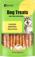 Chicken Wrapped Milk Stick Dog Treats - Crunchy Milk Bones with Real Chicken - Supports Healthy Bones & Teeth, Perfect for Puppies and Small Dogs