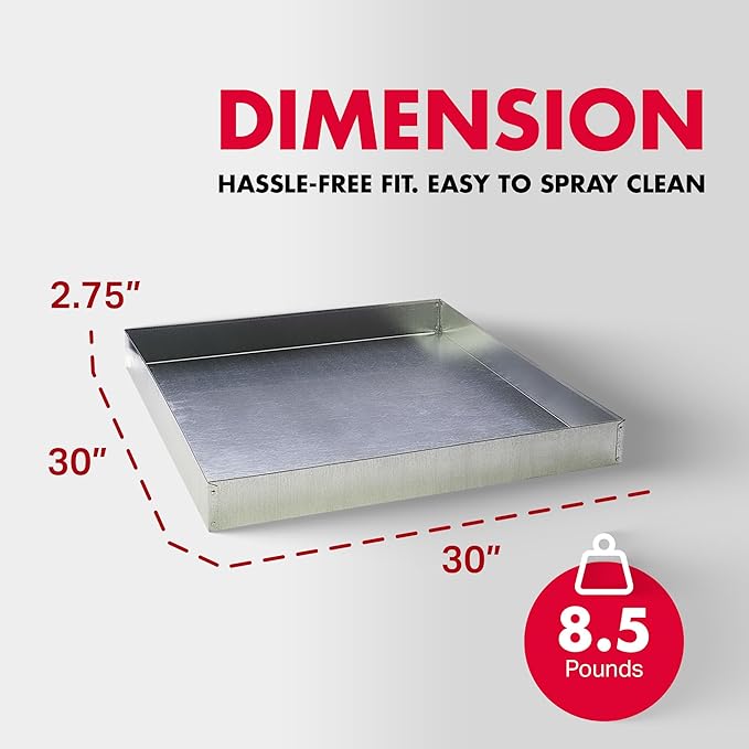 Pet Lodge® Steel Dropping Pan | Rabbit Tray Pan | Waste Pan | 30 X 30
