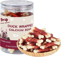 PAWUP Duck Wrapped Dog Bones, Digestible Soft-Core Bones, Natural Teeth Clean, Rawhide-Free, Healthy Dog Chews for Small Dogs, 12.5 oz