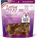 Loving Pets - Be Chewsy Pig Ear Alternative for Dogs Pig Ear Dog Treats for Small, Medium & Large Dogs (10 Pack)