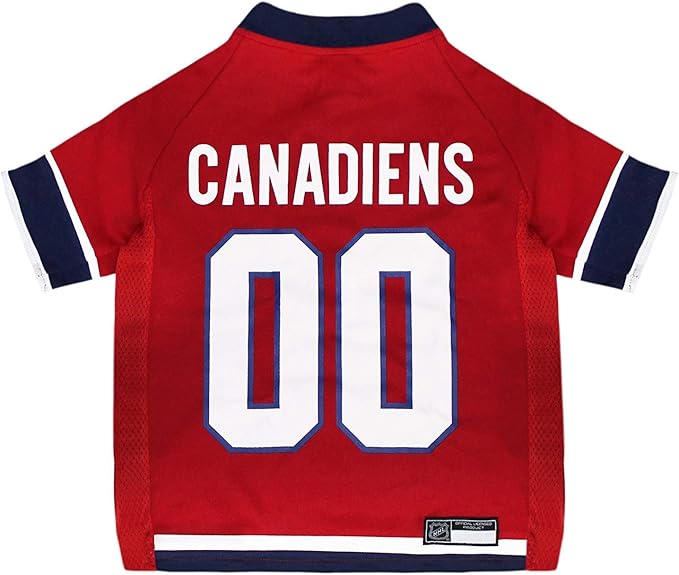 Pets First NHL Montreal Canadiens Jersey for Dogs & Cats, Large. - Let Your Pet Be A Real NHL Fan!