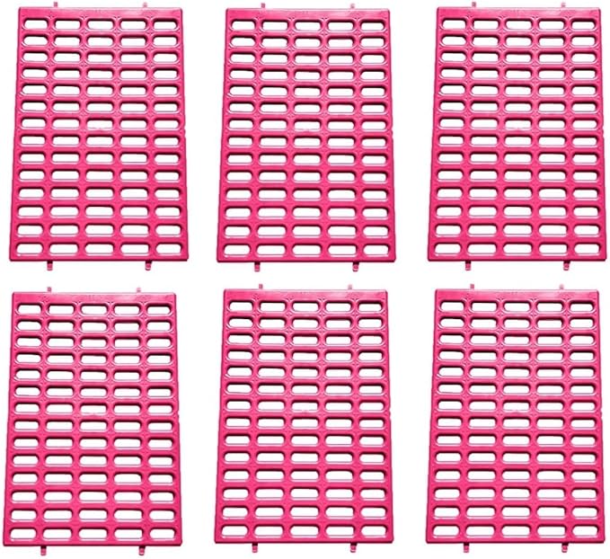 Saguaro Acres Rabbit Cage Resting Mat - Pack of 6 (Pink)