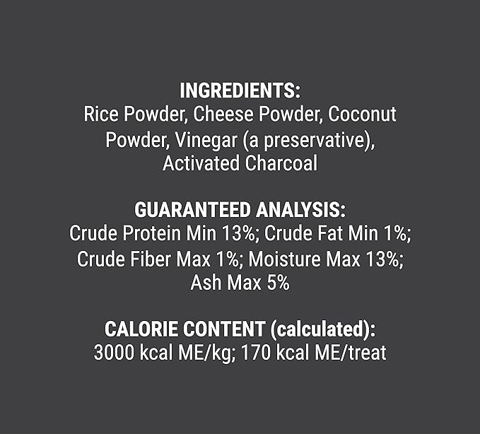 Himalayan Dog Chew Happy Teeth Yak Cheese, Soft Dog Chew, 100% Natural Soft Density Dental Treats, Gluten Free, Safe Treats for Oral Health, Lactose & Grain Free, Protein Rich, Cheese-Charcoal 2 Count