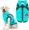 PETCARE Winter Dog Coat with Harness Built in Waterproof Dog Jackets Warm Pet Fleece Vest Windproof Snow Jacket Snowsuit Reflective Dogs Cold Weather Coats for Puppy Small Medium Large Dogs Cats
