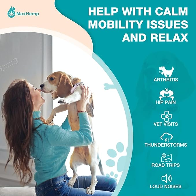 2 Packs Pet Hemp Oil for Dogs and Cats- Anxiety, Stress Pain Holistic Inflammation Relief - for Joint Hip Аrthritis, Calming Oil Drop, Organic Pets Treats