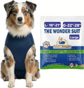 Surgi Snuggly Dog Surgery Recovery Suit - Dog Onesie for Post Surgery Recovery, Female Spay & Male Neuter - Surgical Suit for Dogs, E-Collar Cone Alternative, Double Blue - Large - 18" - 21" (EC)