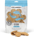 Icelandic+ Fish Chips: Cod - 2.5oz Bag, Dog Treats, Pure Wild-Caught & Air-Dried, Single Ingredient Crunchy Pet Snacks, Just The Fish Nothing Else